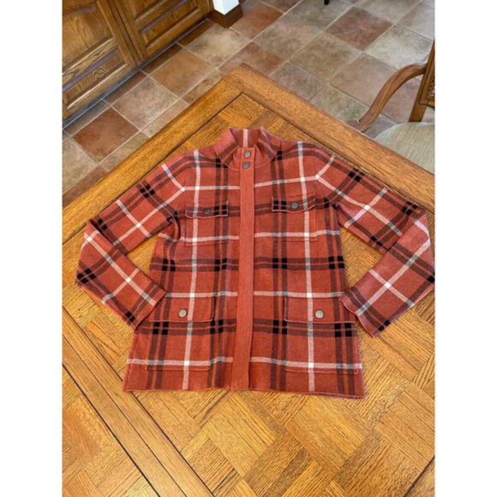 JOIE KNIT ZIP AND BUTTON DOWN JACKET MEDIUM